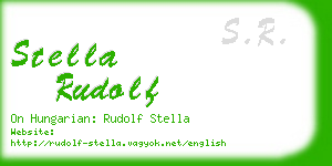 stella rudolf business card